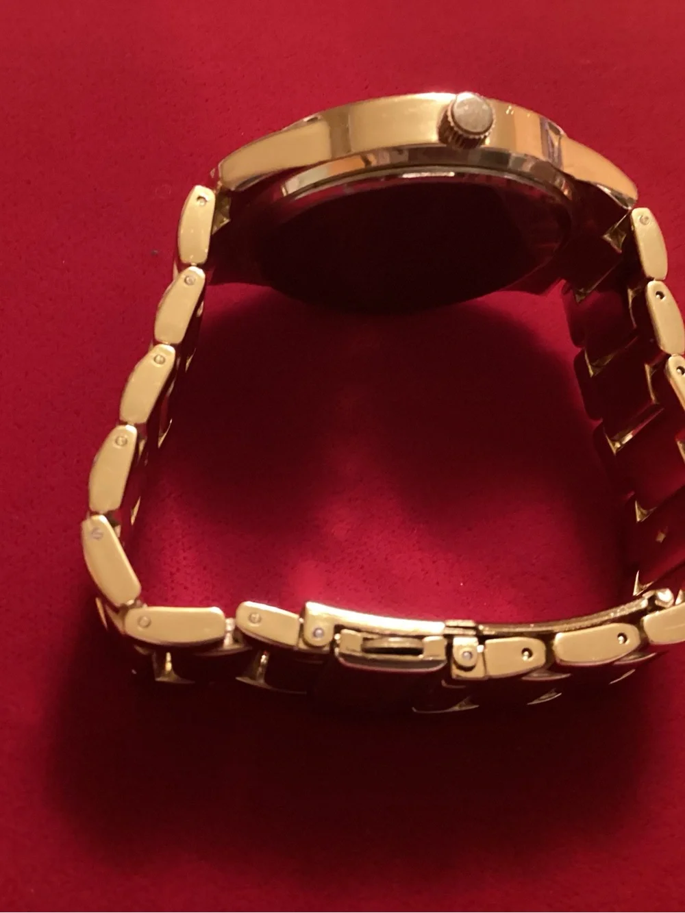 Worthington Gold-Tone Crystal Dial Women's Bracelet Watch